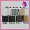 Hot-selling customize 2mm braided Round waxed cord for handmade bracelet and necklace